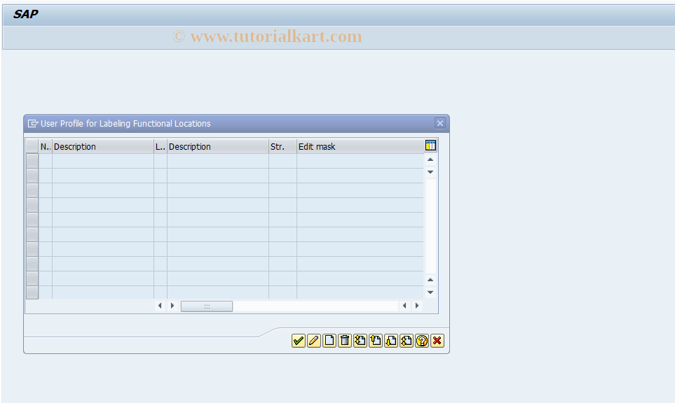 SAP TCode IL09 - User Profile for Labeling