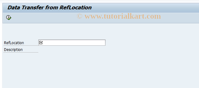 SAP TCode IL16 - Data Transfer from RefLocation