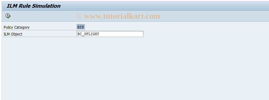 SAP TCode ILMSIM - ILM Rule Simulation