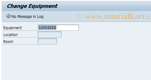 SAP TCode ILM_EQM2 - Change Equipment