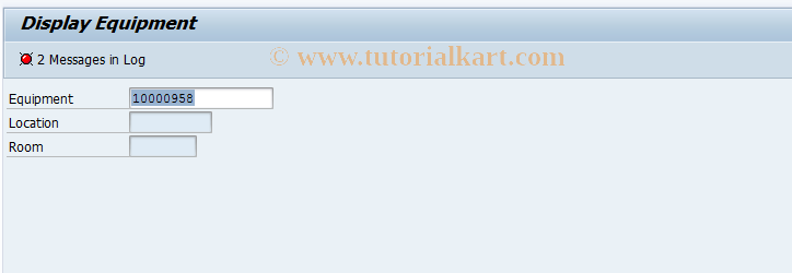 SAP TCode ILM_EQM3 - Display Equipment