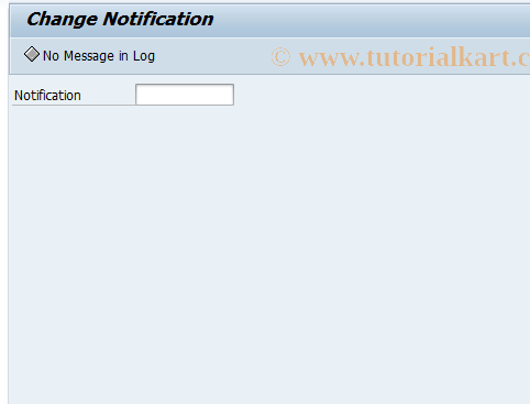 SAP TCode ILM_WOC2 - Change Notification