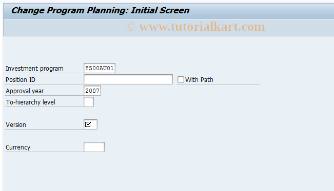 SAP TCode IM35 - Change Plan on Invoice  Program Position