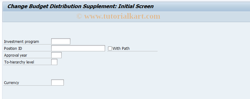 SAP TCode IM40 - Change supplement on operative objs