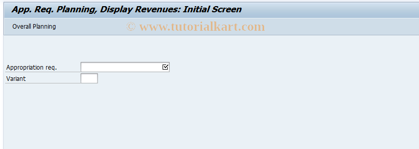 SAP TCode IMAW - Display plan revenues