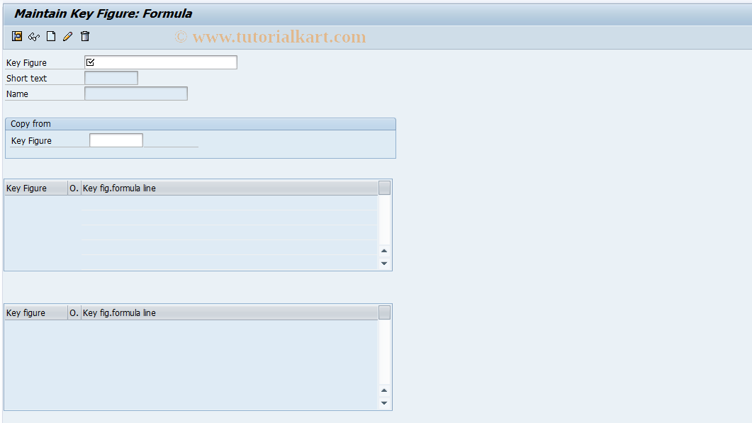 SAP TCode IMCK - IM Summariz: Calculated key figures