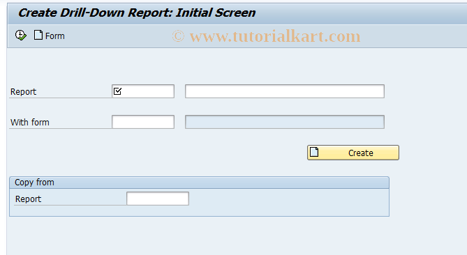 SAP TCode IMD1 - App.req: Create report