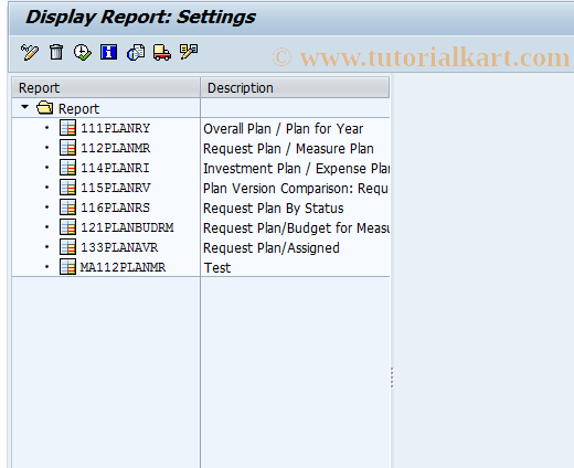 SAP TCode IMD3 - App.req: Display report