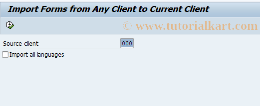 SAP TCode IMD9 - App.req: Client copy form