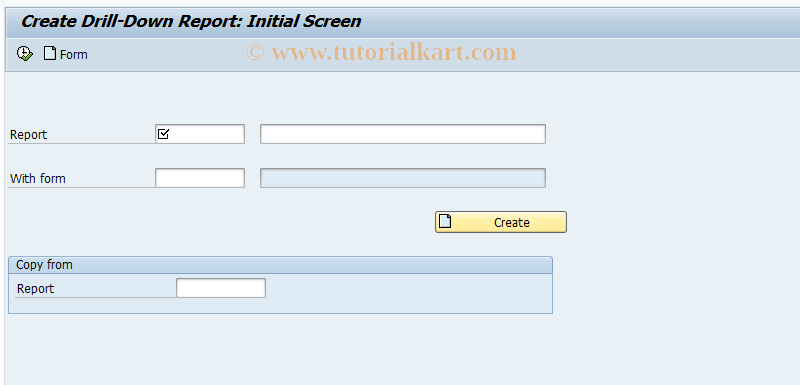 SAP TCode IME1 - Create cap.inv.program report