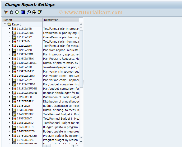 SAP TCode IME2 - Change cap.inv.program report