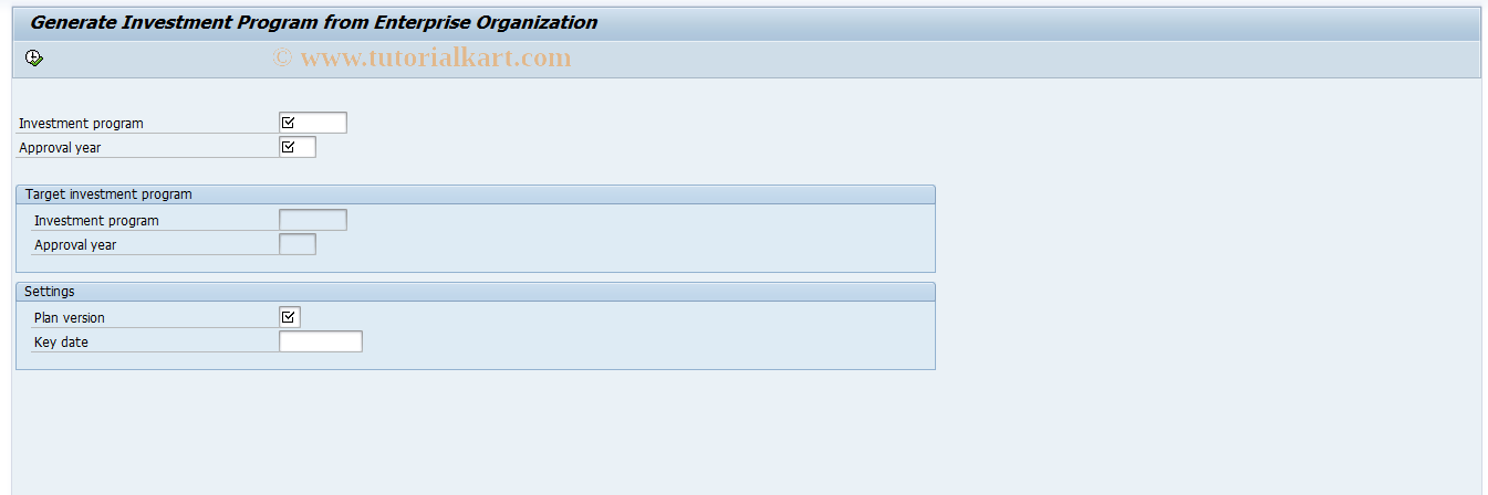 SAP TCode IMEO_GEN - Generate Invoice Program frm Entry Organiz