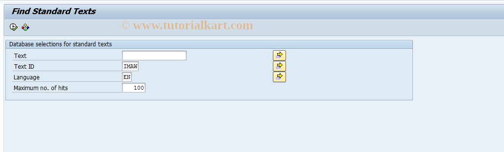 SAP TCode IML1W - Define Long Text Templates - Word