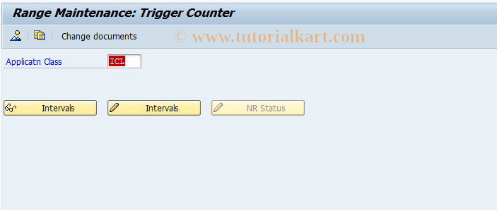 SAP TCode IMP_TRIGGER_NUMBERS - Number Range Maintenance: IMP001