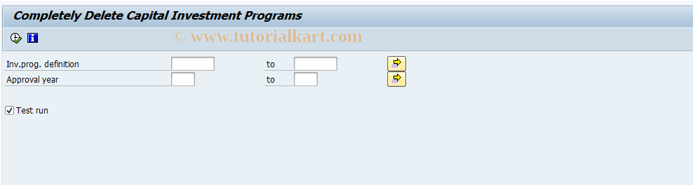 SAP TCode IMR3 - Delete Whole Capital Investment Prg.