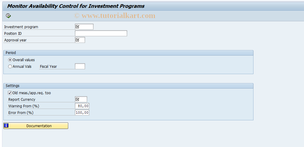 SAP TCode IM_AVCHANA - Monitor  Avail.Ctr. for Invoice programs