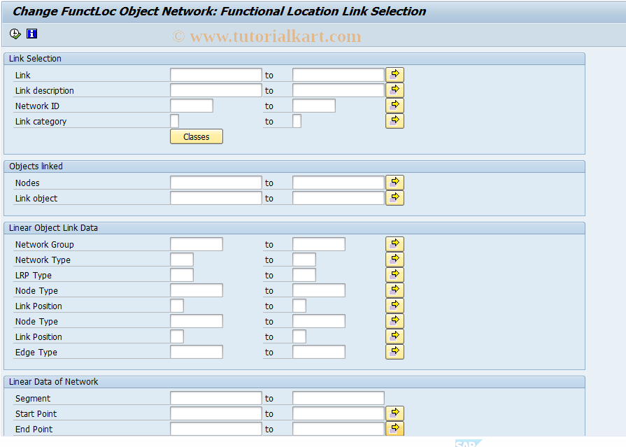 SAP TCode IN15 - Change FunctLoc Object Network