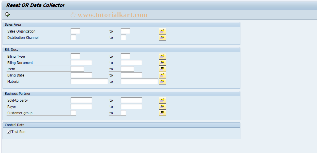 SAP TCode IPM_BDC_DL - Reset OR Data Collector