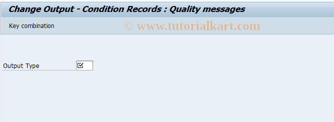 SAP TCode IQM2 - Change cond.records qual.notificatn