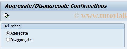 SAP TCode ISAESCR86EKES - Aggregate Vendor Confirmations