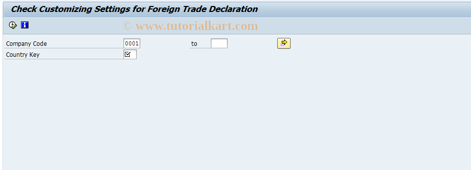 SAP TCode ITSR02 - FTRD Customizing Check Report