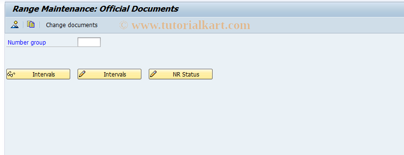 SAP TCode J1AB - Number range maintenance: J_1AOFFDOC