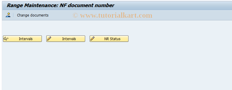 SAP TCode J1BE - Nota Fiscal Document Number Range