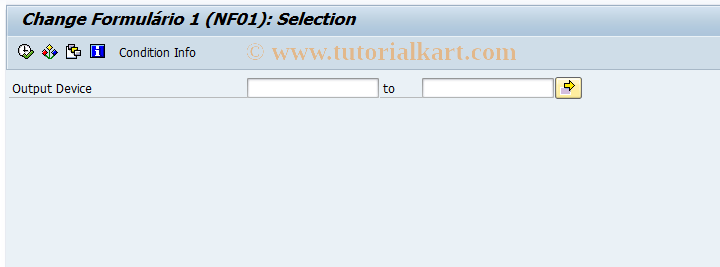 SAP TCode J1BG - Change Entries for Output Type