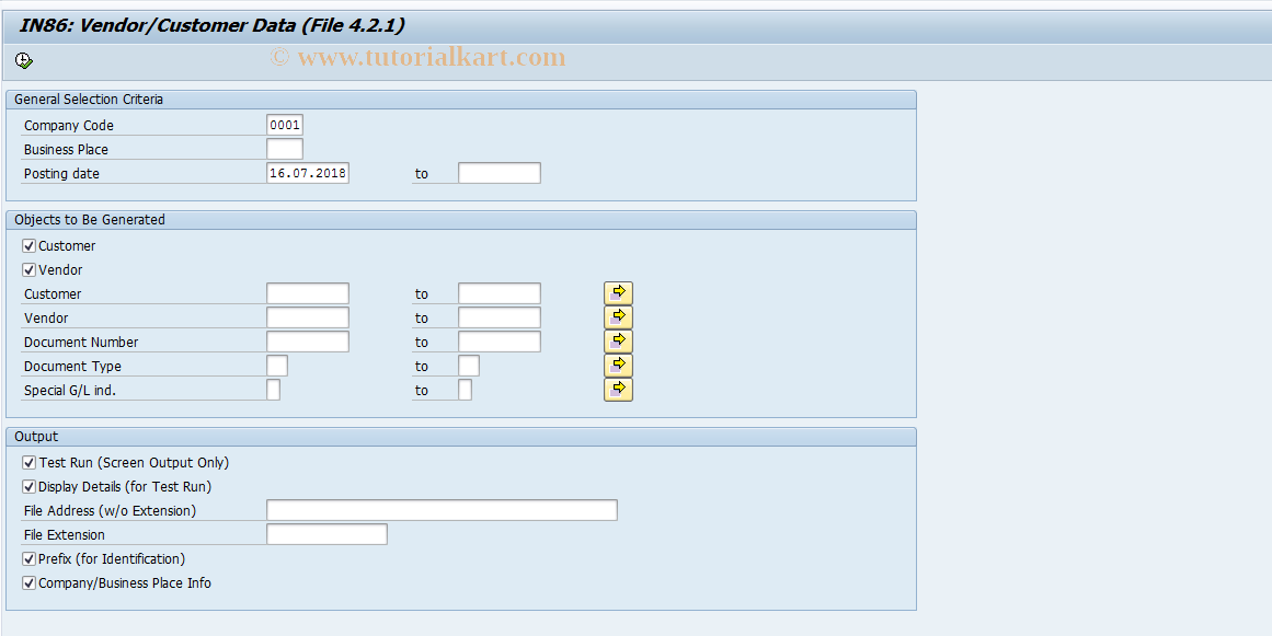 SAP TCode J1B_LFC4 - Einkaufs- und Verkaufsprozesse