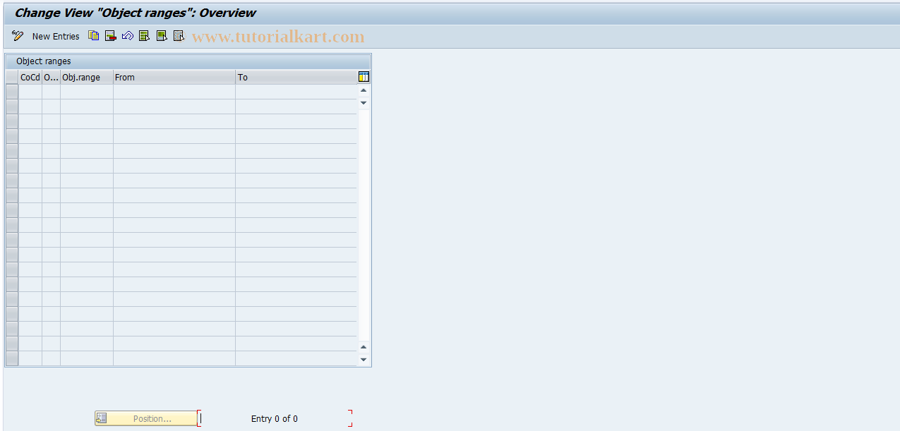 SAP TCode J1GAL2 - Maintain J_1GOR