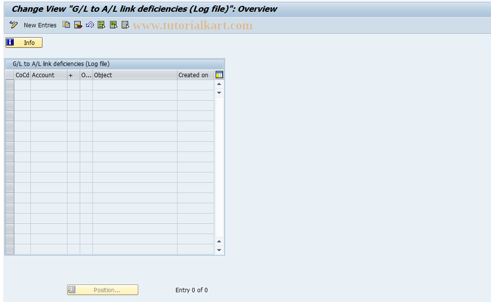 SAP TCode J1GALF - Maintain J_1GALL