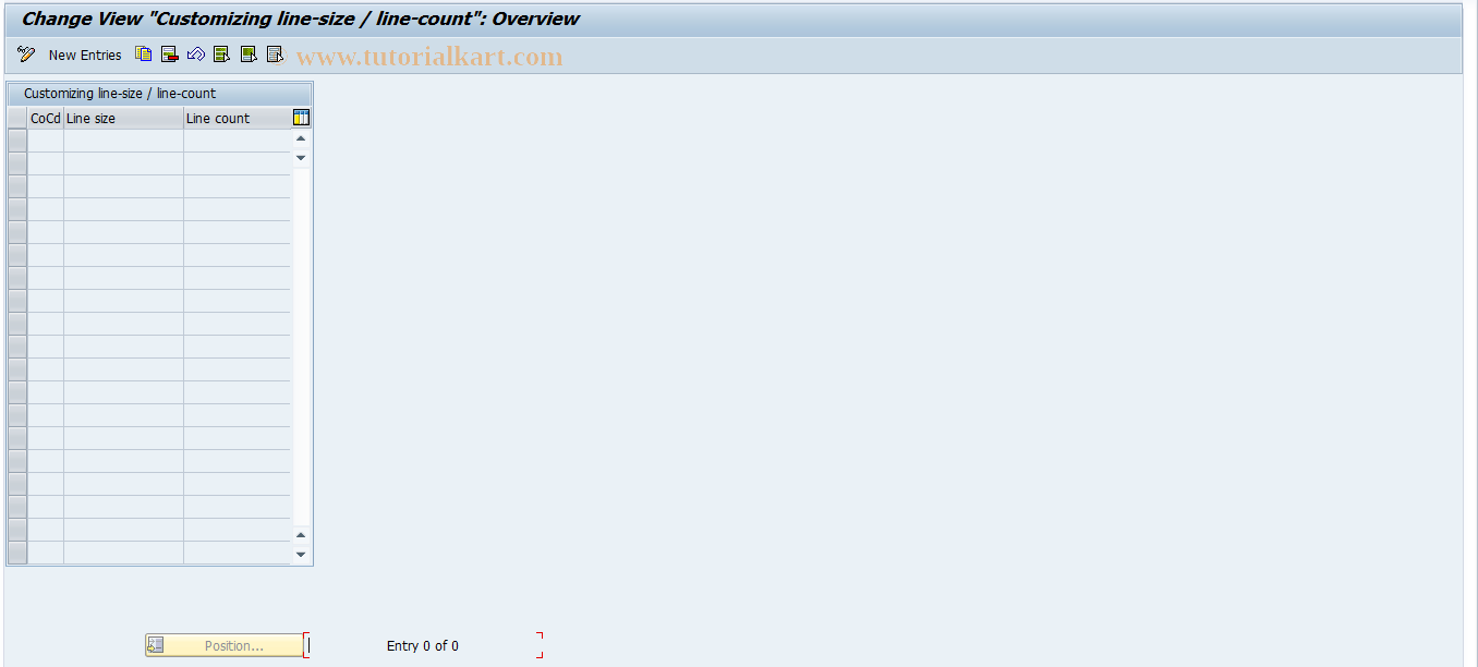 SAP TCode J1GAM_R2 - Maintain fields