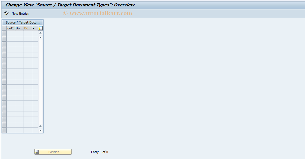 SAP TCode J1GP04 - Maintain J_1GPUPREFIX