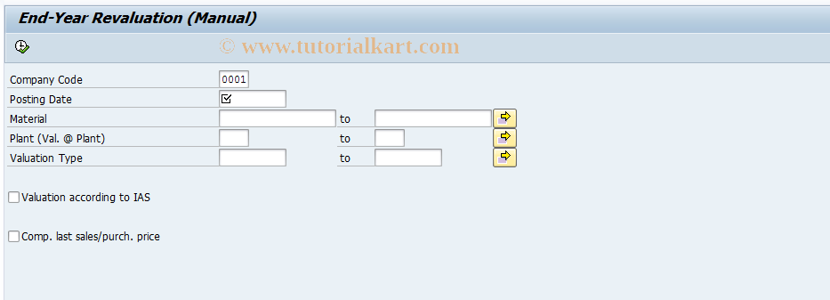 SAP TCode J1GVL_DEV - devaluation