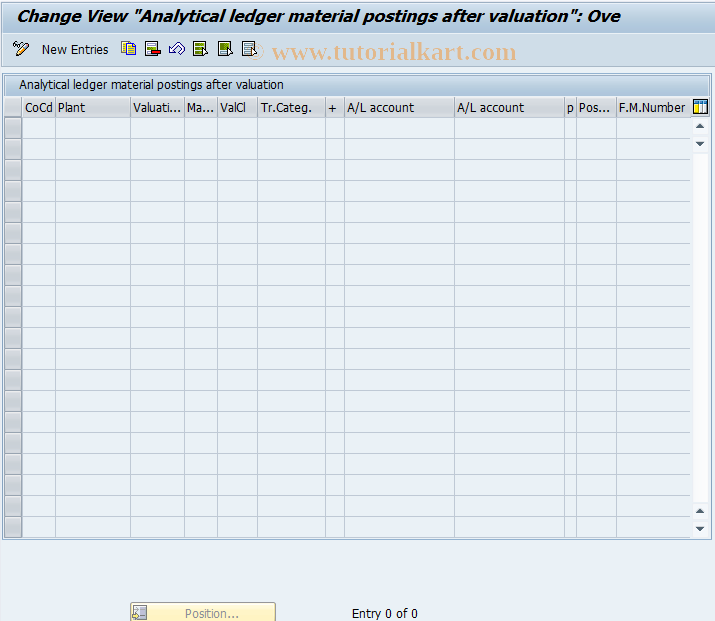 SAP TCode J1GVL_S13 - Accounts for A/L postings