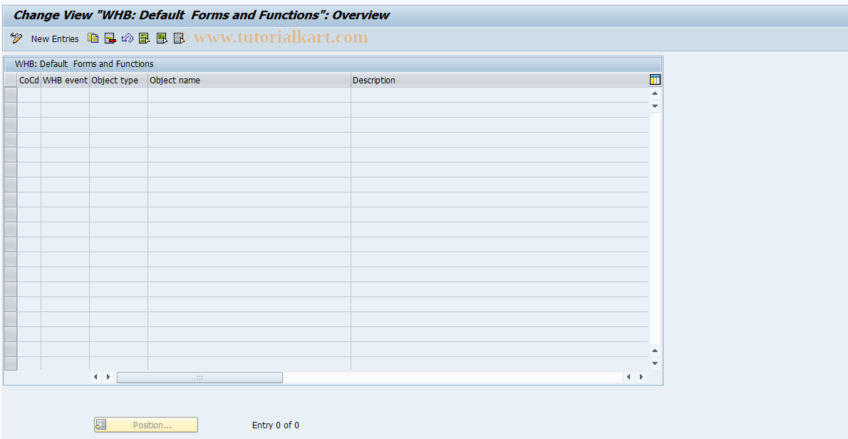 SAP TCode J1GVL_S20 - Default forms/functions