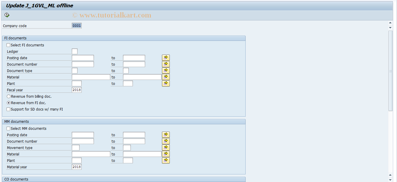 SAP TCode J1GVL_T04 - Update offline the WHB table J_1GVL_