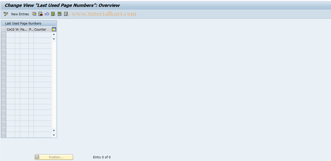 SAP TCode J1GVL_T10 - Update WHB control table