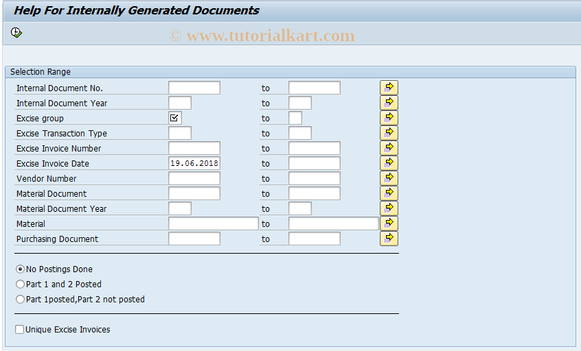 SAP TCode J1ICANCINV - Cancel Invoice