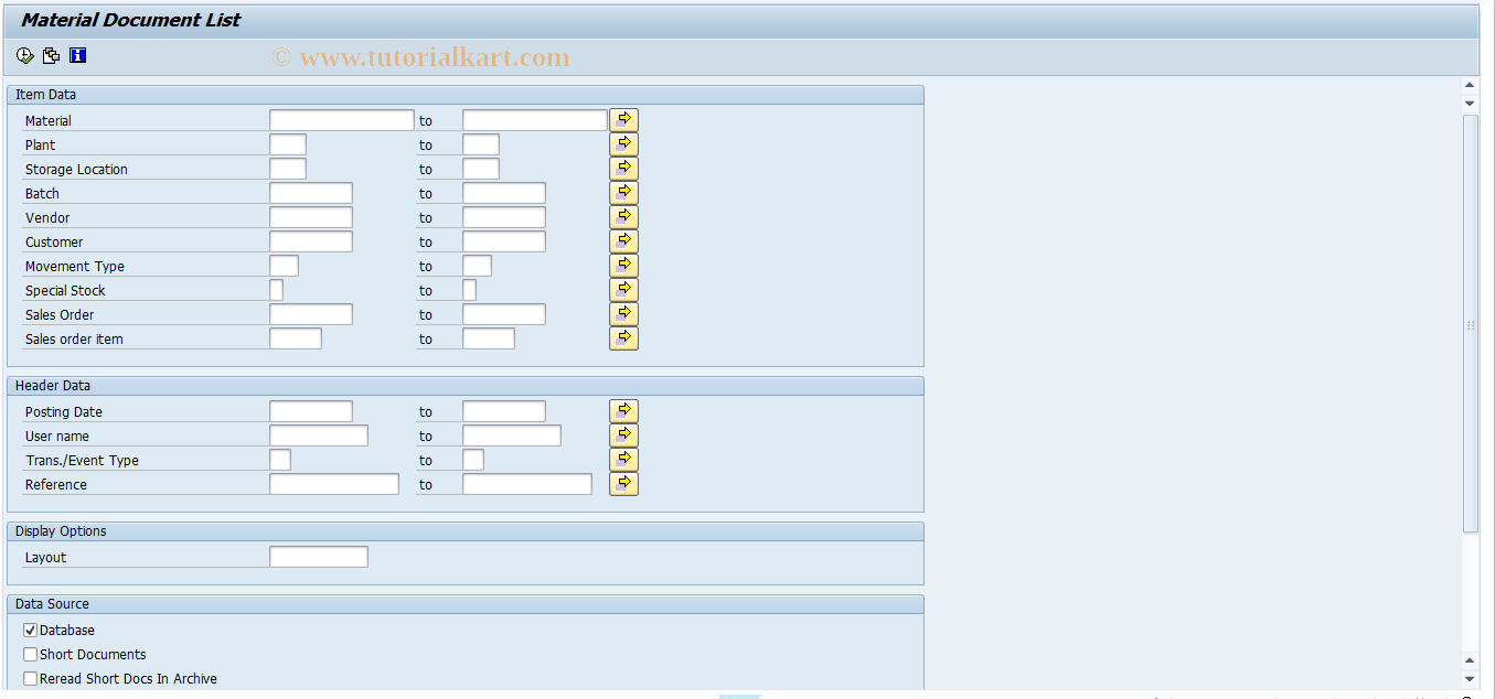 SAP TCode J1IF01 - Subcontracting Challan : Create