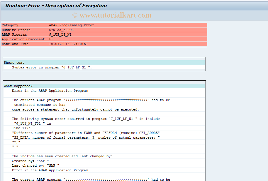 SAP TCode J1UFN1 - Difference List for Stock