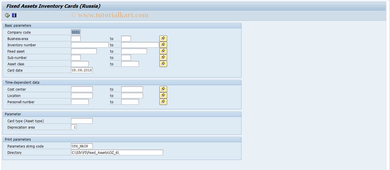 SAP TCode J1UF_OZ6 - OZ6