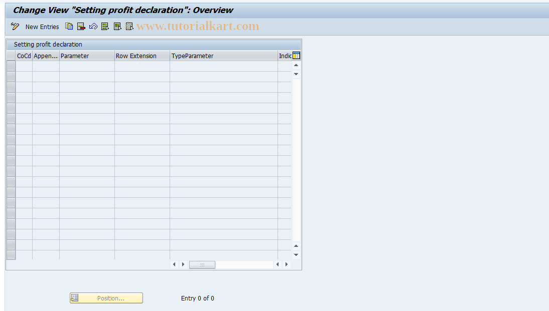 SAP TCode J1UF_PROFIT_DECL - J1UF_PROFIT_DECL