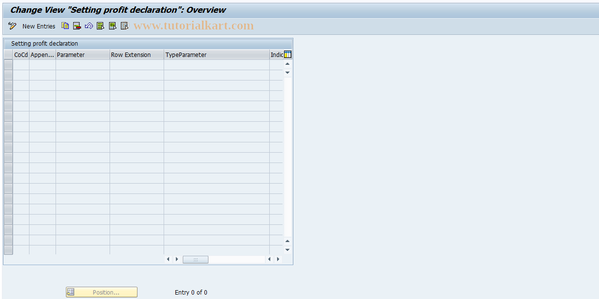 SAP TCode J1UF_SET_PROFIT_DECL - Settings profit declaration