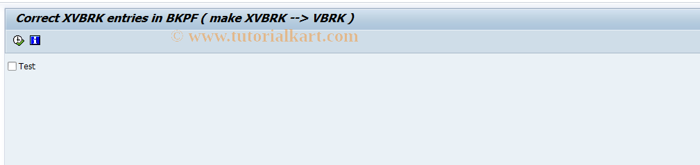 SAP TCode J2GLPCORRECTXVBRK - Correct XVBRK entries in BKPF
