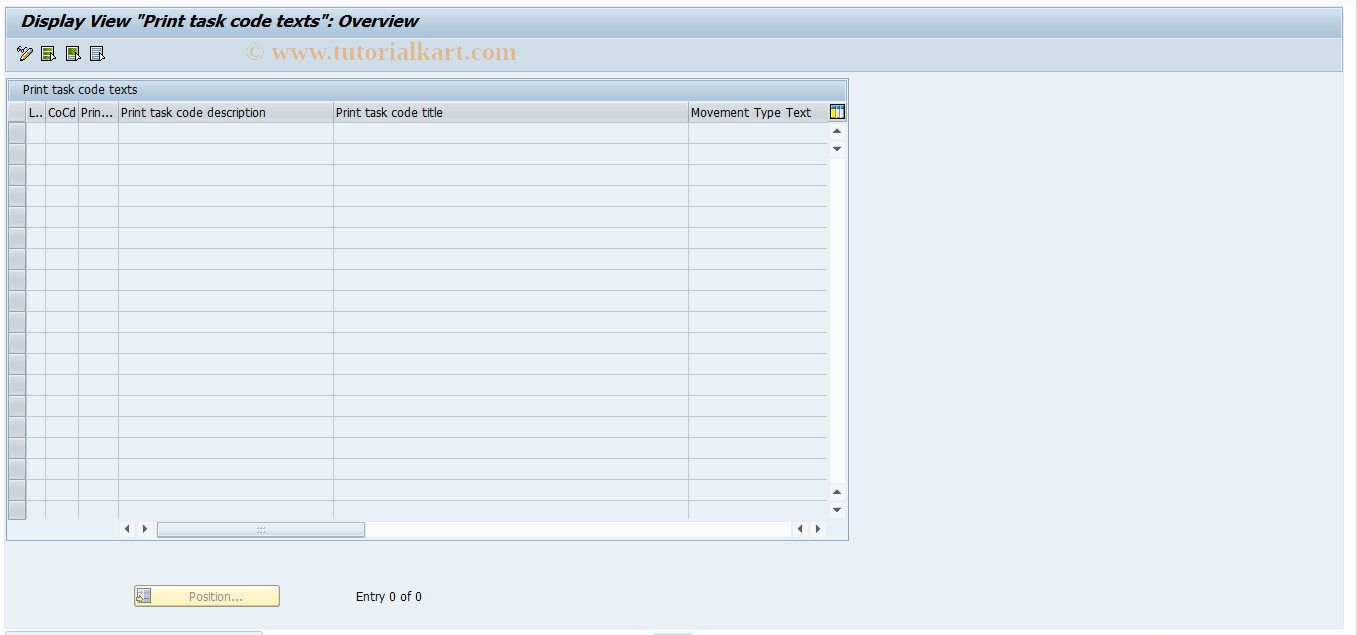 SAP TCode J2GLPP2 - Maintenance of Table J_2GLPP2