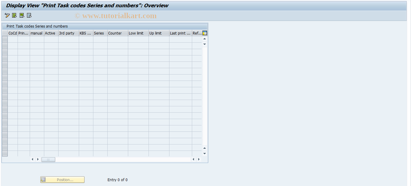 SAP TCode J2GLPP3 - Maintenance of Table J_2GLPP3