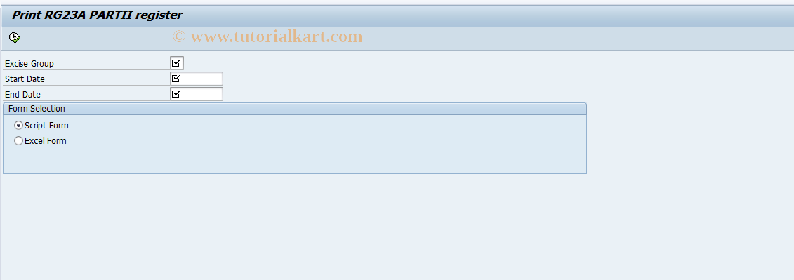 SAP TCode J2IRAP2 - Print RG23A Part2