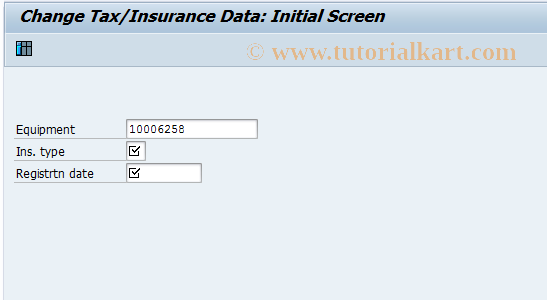 SAP TCode J3G) - Change Tax/Insurance Data