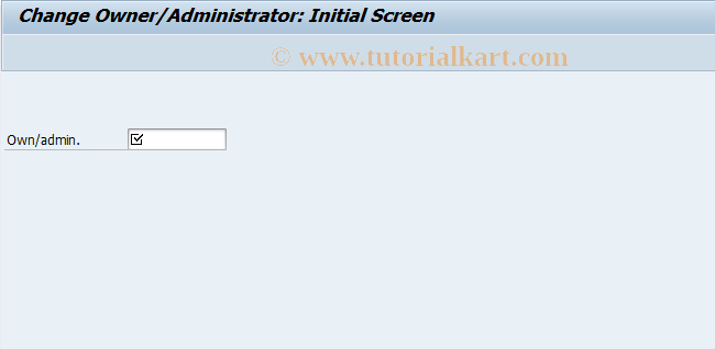 SAP TCode J3G2 - Change Owner/Administrator